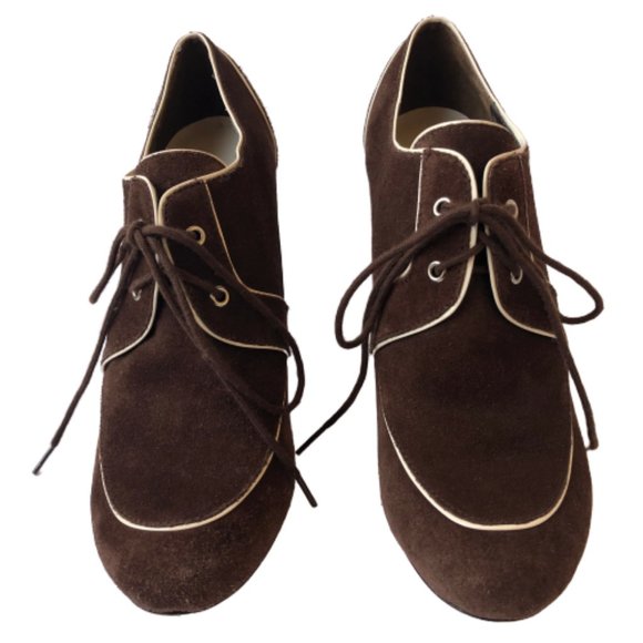 NASCAR Official Shoe Brown Suede Wedge Lace-Up - Picture 7 of 13